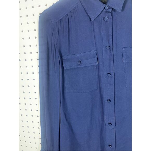 J.Crew button down silk blouse size 4 - Picture 2 of 7